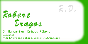 robert dragos business card